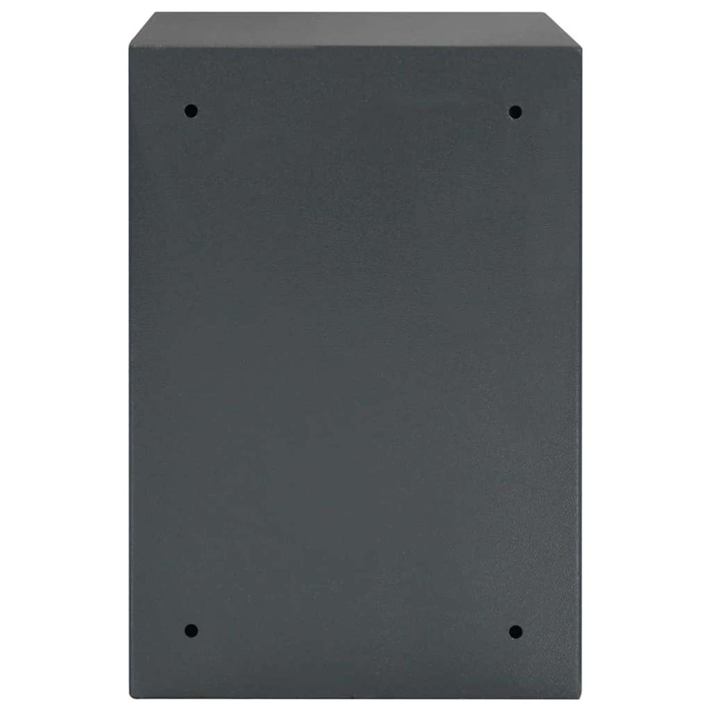 Digitaler Safe mit Schloss Dunkelgrau 31 x 35 x 50 cm Stahl