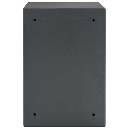 Digitaler Safe mit Schloss Dunkelgrau 31 x 35 x 50 cm Stahl