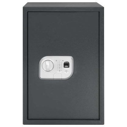 Digitaler Safe mit Schloss Dunkelgrau 31 x 35 x 50 cm Stahl