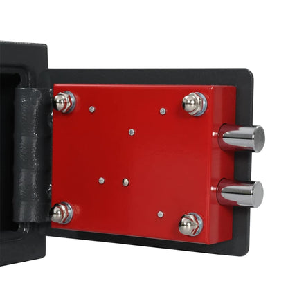 Safe Box mit Schloss Dunkelgrau RAL7016 17 x 23 x 17 cm Stahl