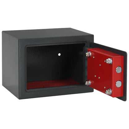 Safe Box mit Schloss Dunkelgrau RAL7016 17 x 23 x 17 cm Stahl
