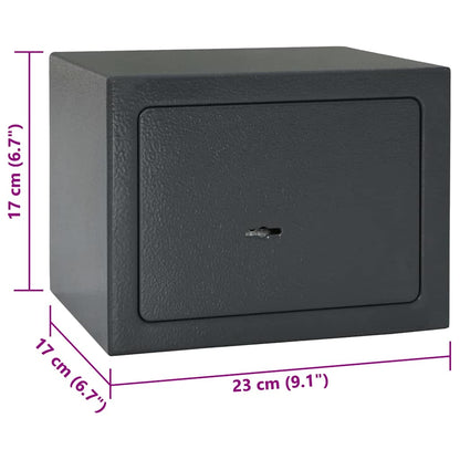 Safe Box mit Schloss Dunkelgrau RAL7016 17 x 23 x 17 cm Stahl