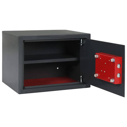 Safe Box mit Schloss Dunkelgrau RAL7016 25 x 35 x 25 cm Stahl