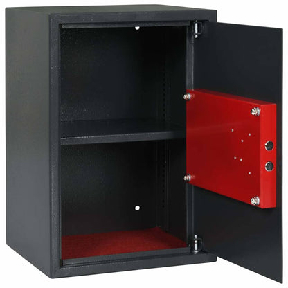 Safe Box mit Schloss Dunkelgrau RAL7016 31 x 35 x 50 cm Stahl
