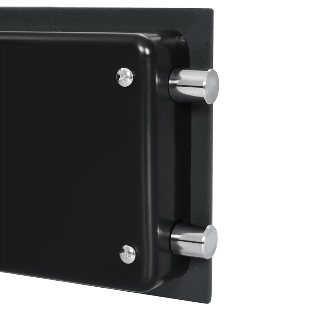 Digitaler Safe mit Schloss Dunkelgrau 42 x 37 x 20 cm Stahl