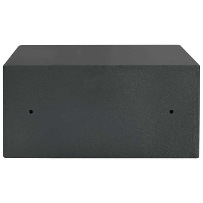Digitaler Safe mit Schloss Dunkelgrau 42 x 37 x 20 cm Stahl
