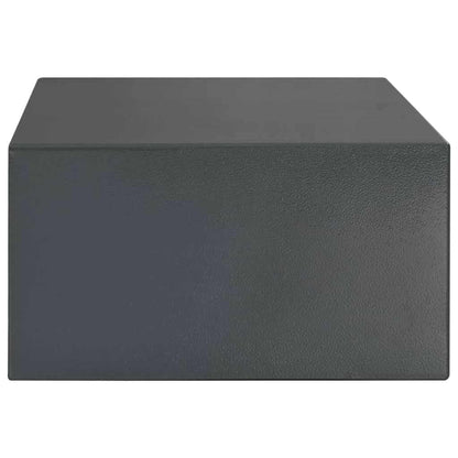 Digitaler Safe mit Schloss Dunkelgrau 42 x 37 x 20 cm Stahl