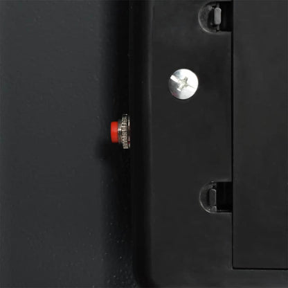 Digitaler Safe mit Schloss Dunkelgrau 35 x 31 x 80 cm Stahl