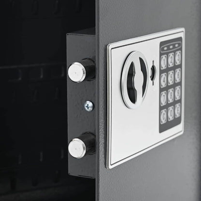 Digitaler Safe mit Schloss Grau 30 x 10 x 36,5 cm Stahl