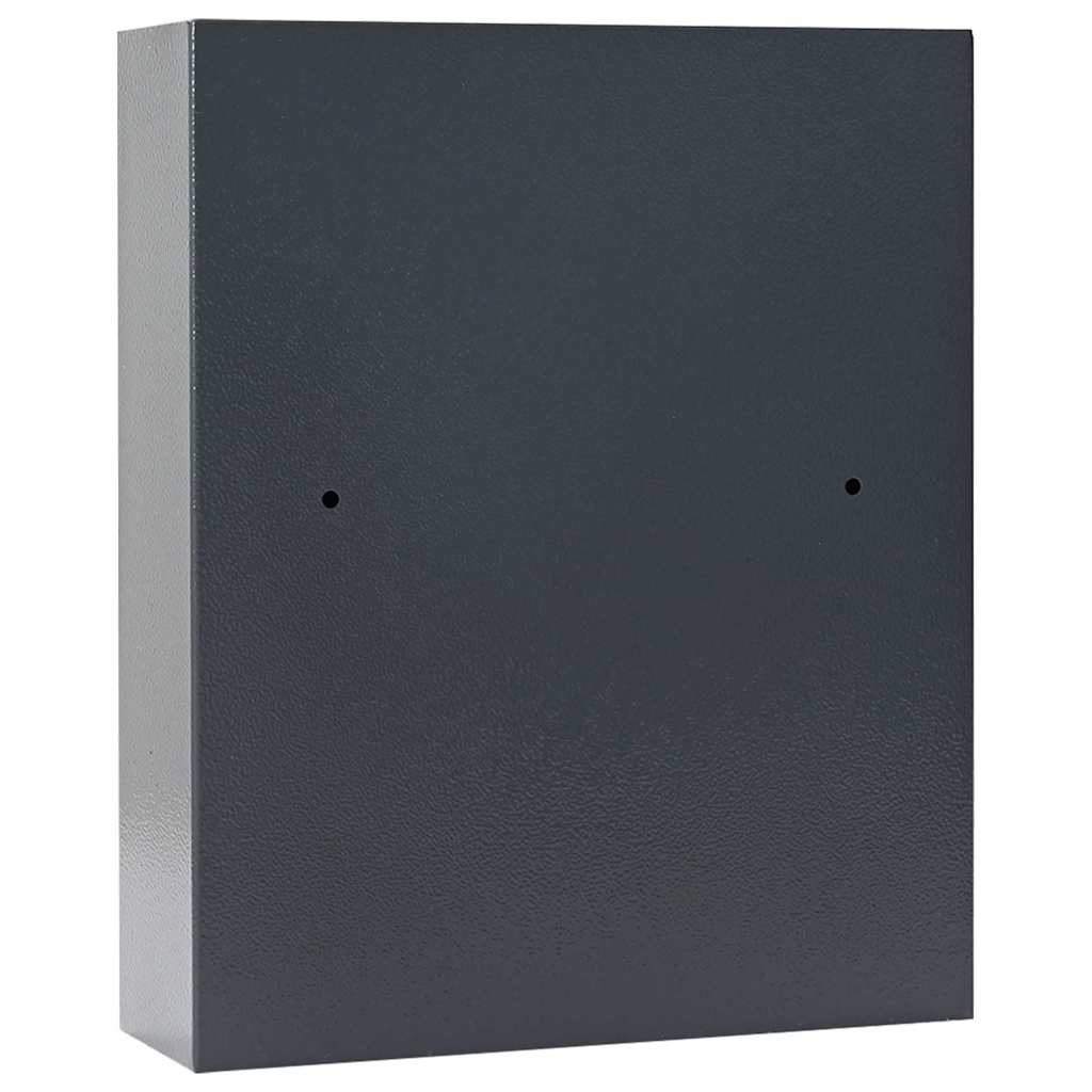 Digitaler Safe mit Schloss Grau 30 x 10 x 36,5 cm Stahl
