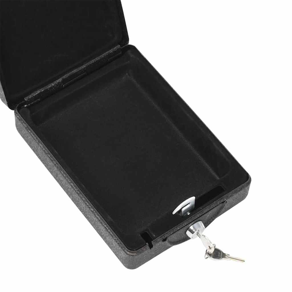 Auto Safe mit Schloss Schwarz 21.8 x 16 x 7 cm Stahl