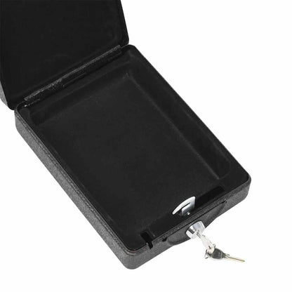 Auto Safe mit Schloss Schwarz 21.8 x 16 x 7 cm Stahl