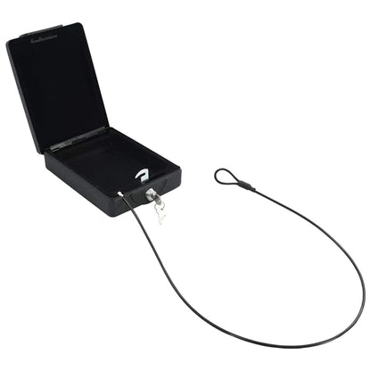 Auto Safe mit Schloss Schwarz 21.8 x 16 x 7 cm Stahl