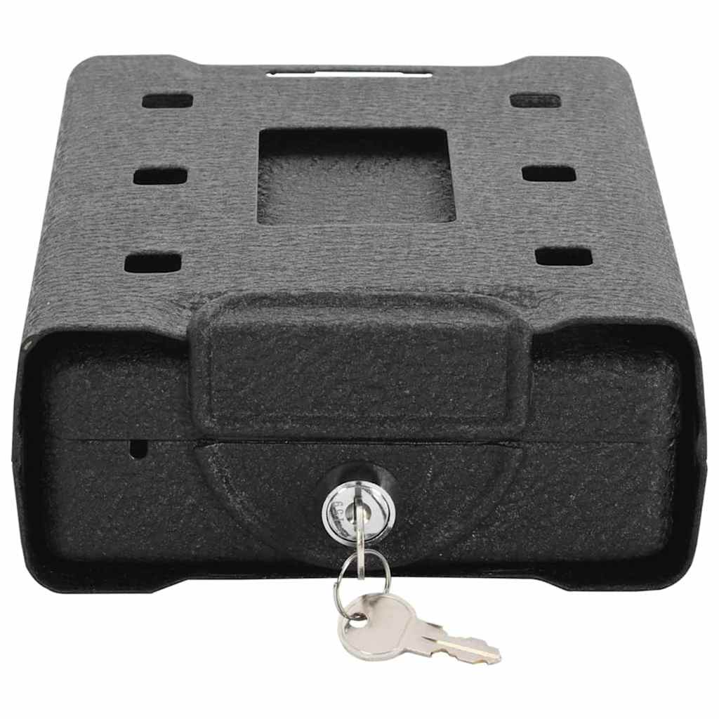 Auto Safe mit Schloss Schwarz 21.8 x 16 x 7 cm Stahl