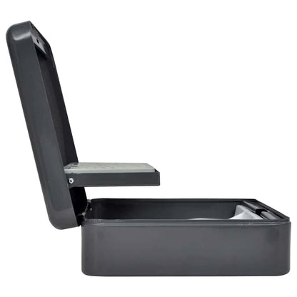 Geldbox mit Schloss Schwarz 30 x 24 x 9 cm Stahl