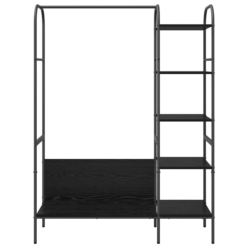 Kleiderständer Schwarz 120 x 44 x 160 cm Holzwerkstoff