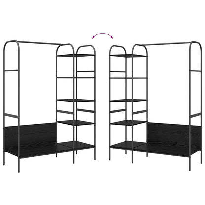 Kleiderständer Schwarz 120 x 44 x 160 cm Holzwerkstoff