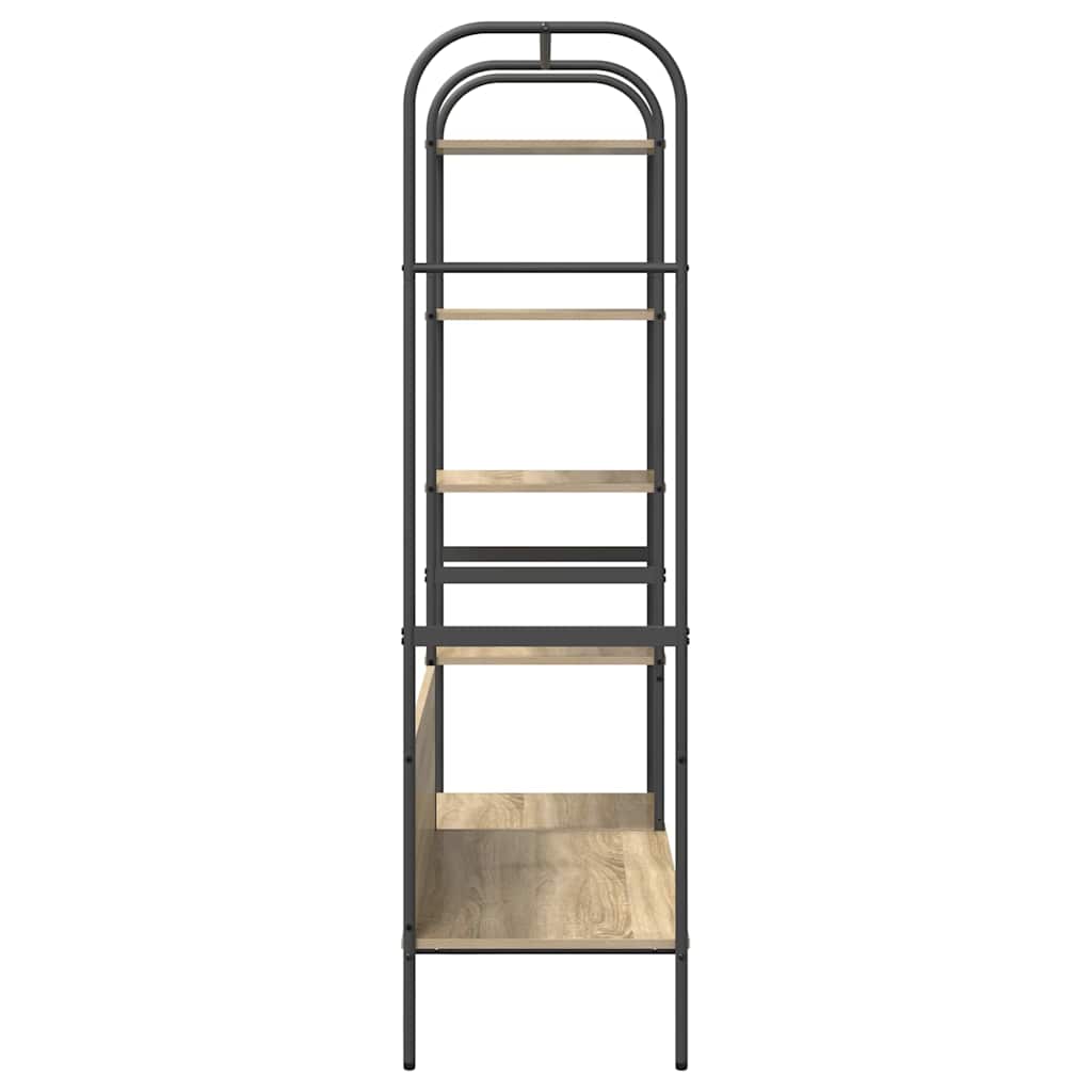 Kleiderständer mit Regal Braun 120 x 44 x 160 cm Holzwerkstoff