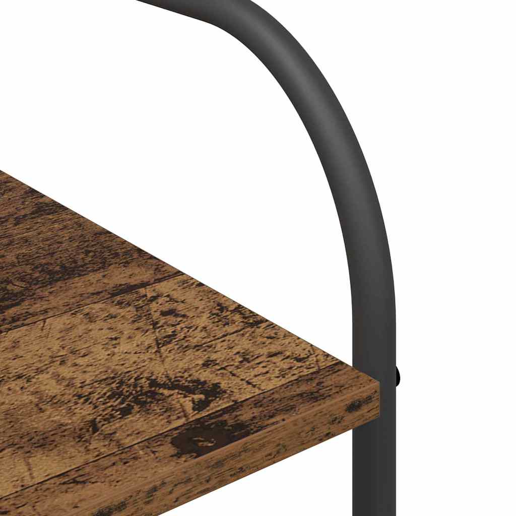 Kleiderständer mit Regal Braun 120 x 44 x 160 cm Holzwerkstoff