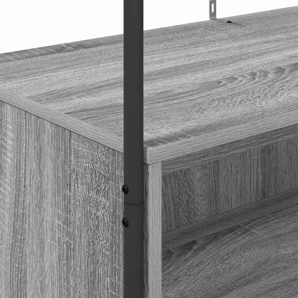 Kleiderständer Grau 100 x 44 x 160 cm Holzwerkstoff