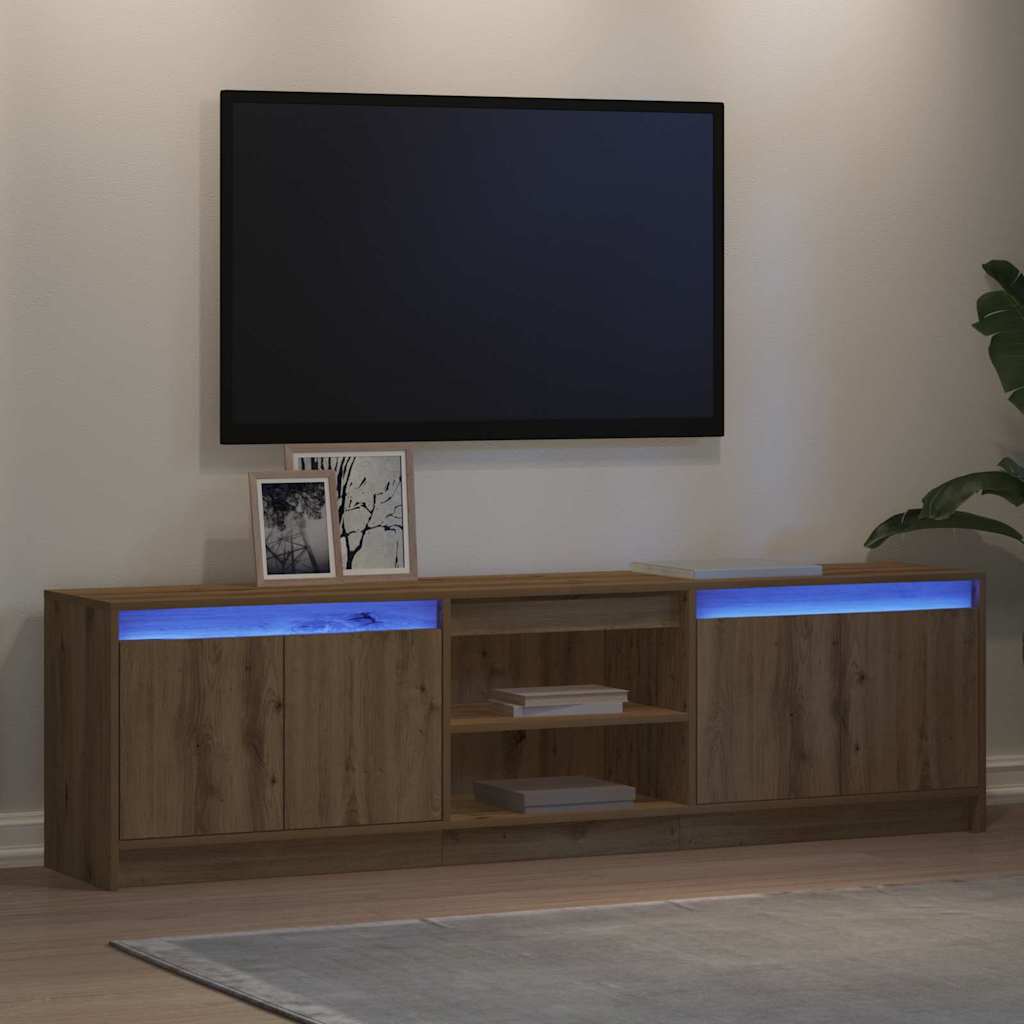 TV-Schränk Braun 180 x 34 x 50 cm Holzwerkstoff