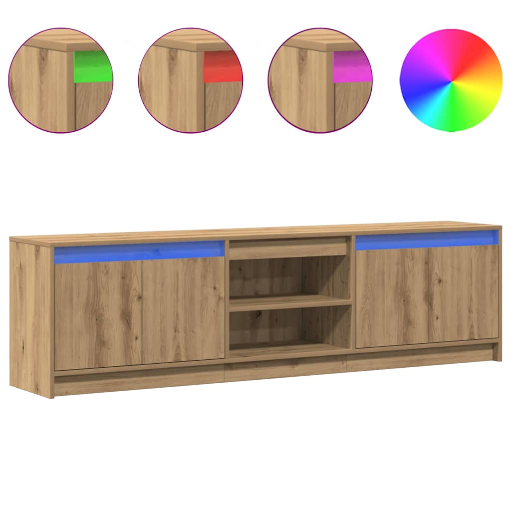 TV-Schränk Braun 182 x 34 x 50 cm Holzwerkstoff
