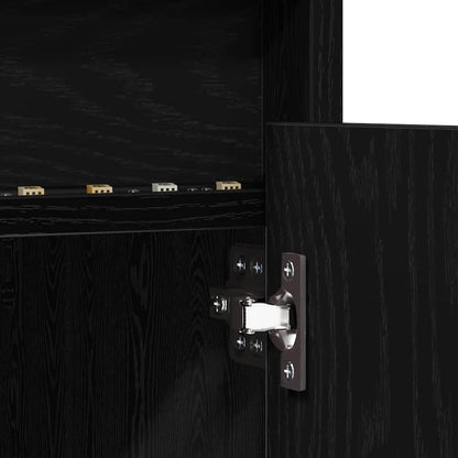 TV-Schränk Schwarz 182 x 34 x 50 cm Holzwerkstoff