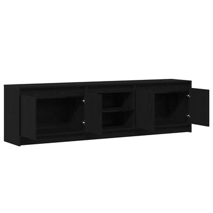 TV-Schränk Schwarz 182 x 34 x 50 cm Holzwerkstoff