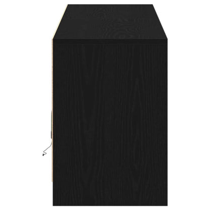 TV-Schränk Schwarz 182 x 34 x 50 cm Holzwerkstoff