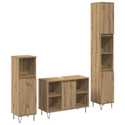 Badezimmer Möbel Set 3 pcs Artisan Eiche 30 x 30 x 180 cm
