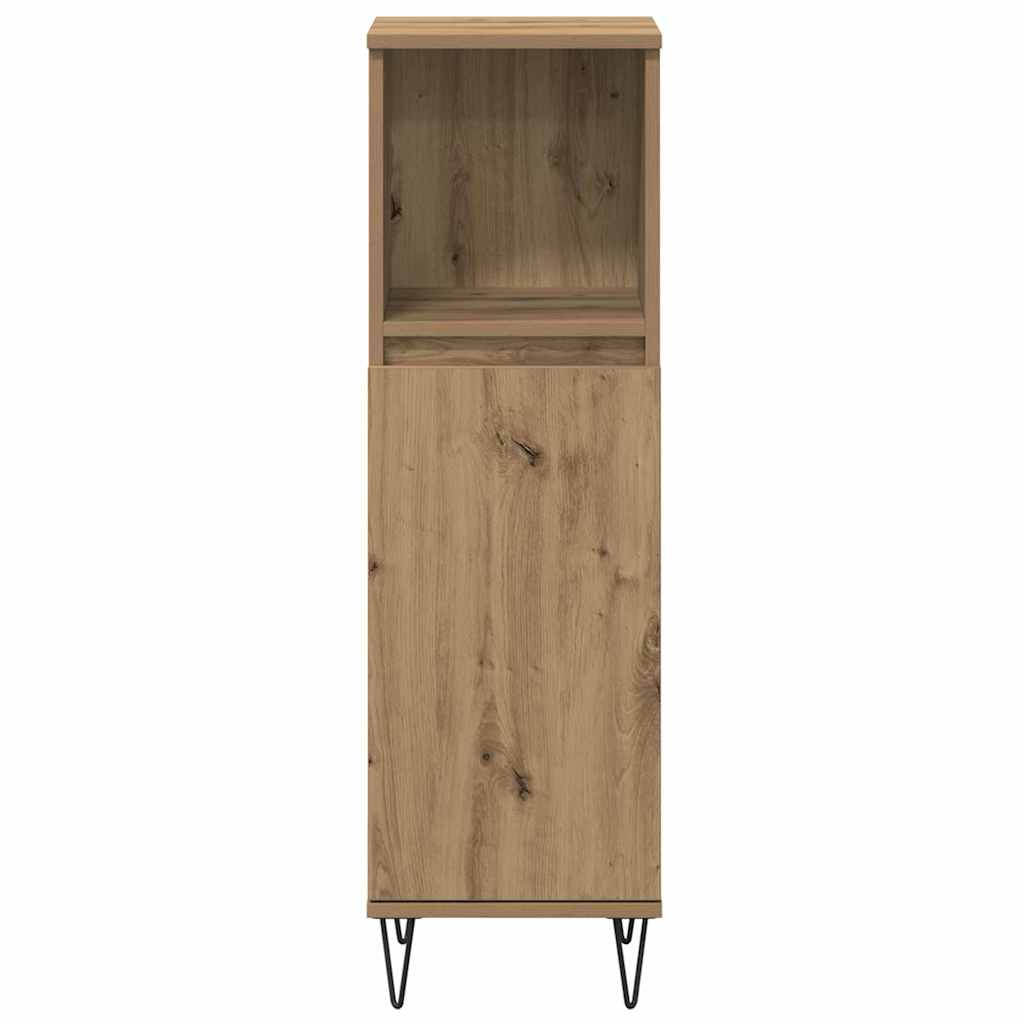 Badezimmer Möbel Set 3 pcs Artisan-Eiche 30 x 30 x 180 cm