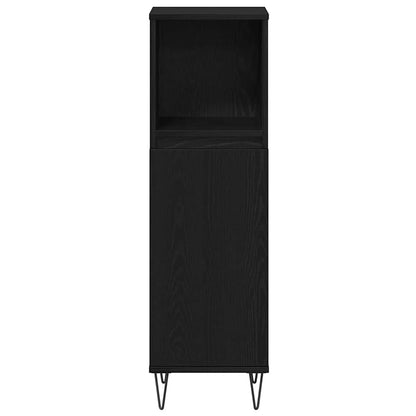 Badezimmer Möbel Set 3 pcs Schwarze Eiche 30 x 30 x 180 cm