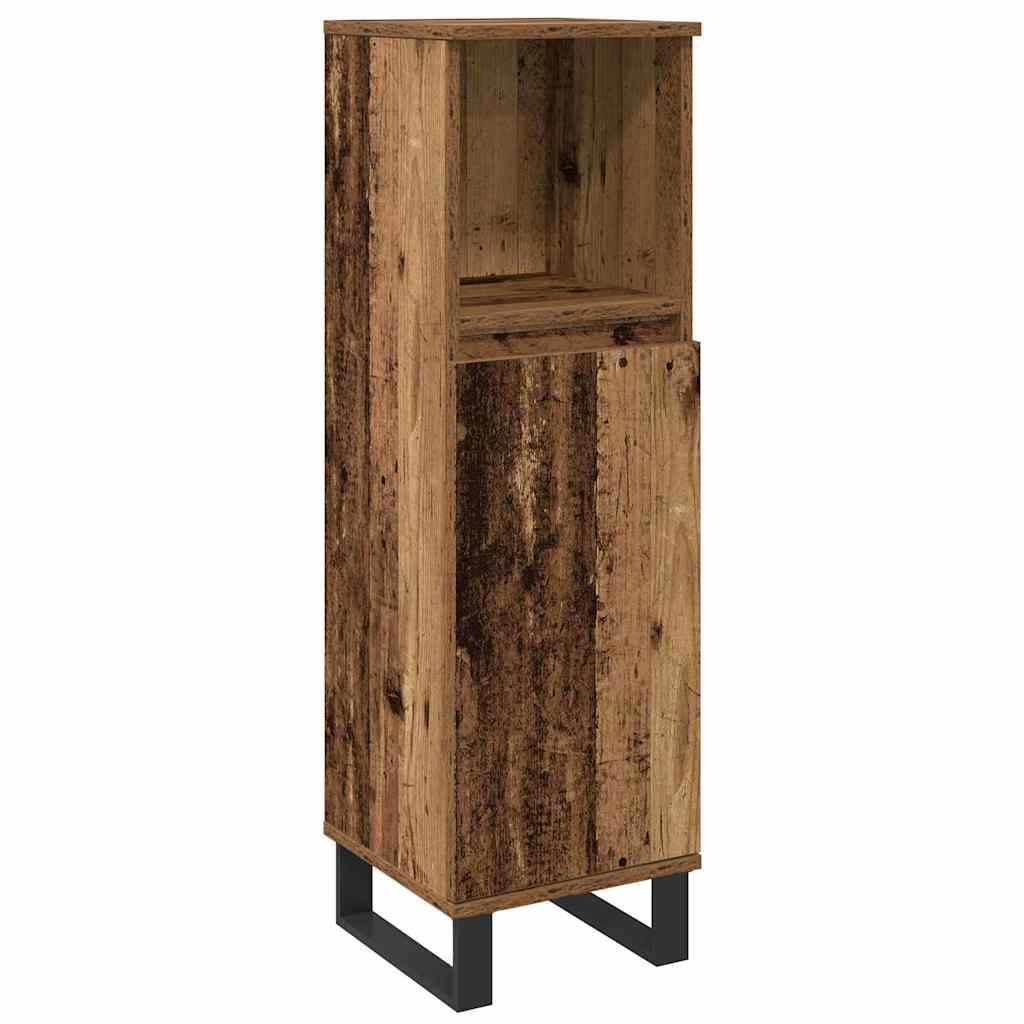 Badezimmermöbel Set 3 pcs Braun 30 x 30 x 180 cm Holzwerkstoff