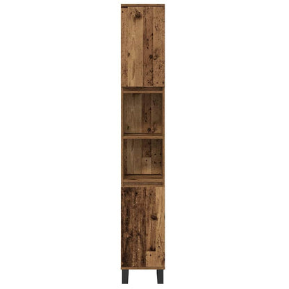 Badezimmermöbel Set 3 pcs Braun 30 x 30 x 180 cm Holzwerkstoff