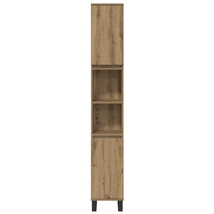 Badezimmermöbel Set 3 pcs Braun 30 x 30 x 180 cm Holzwerkstoff