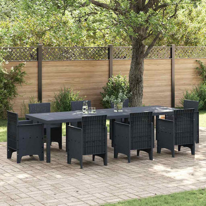 Gartentisch Anthrazit 300 x 100 x 73 cm Poly-Rattan