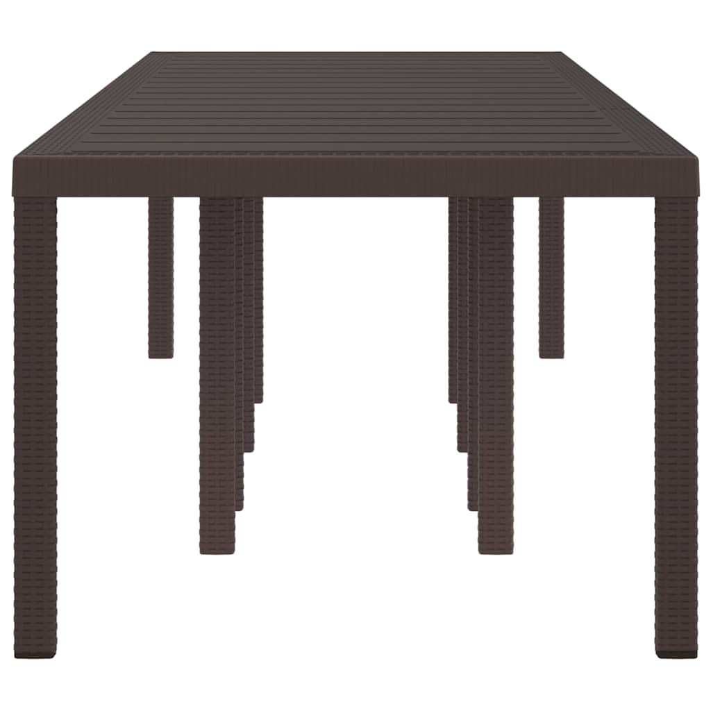 Gartentisch Braun 300 x 100 x 73 cm Poly-Rattan