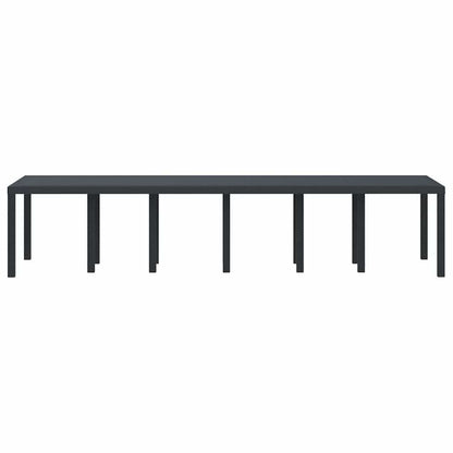 Gartentisch Anthrazit 350 x 100 x 73 cm Poly-Rattan