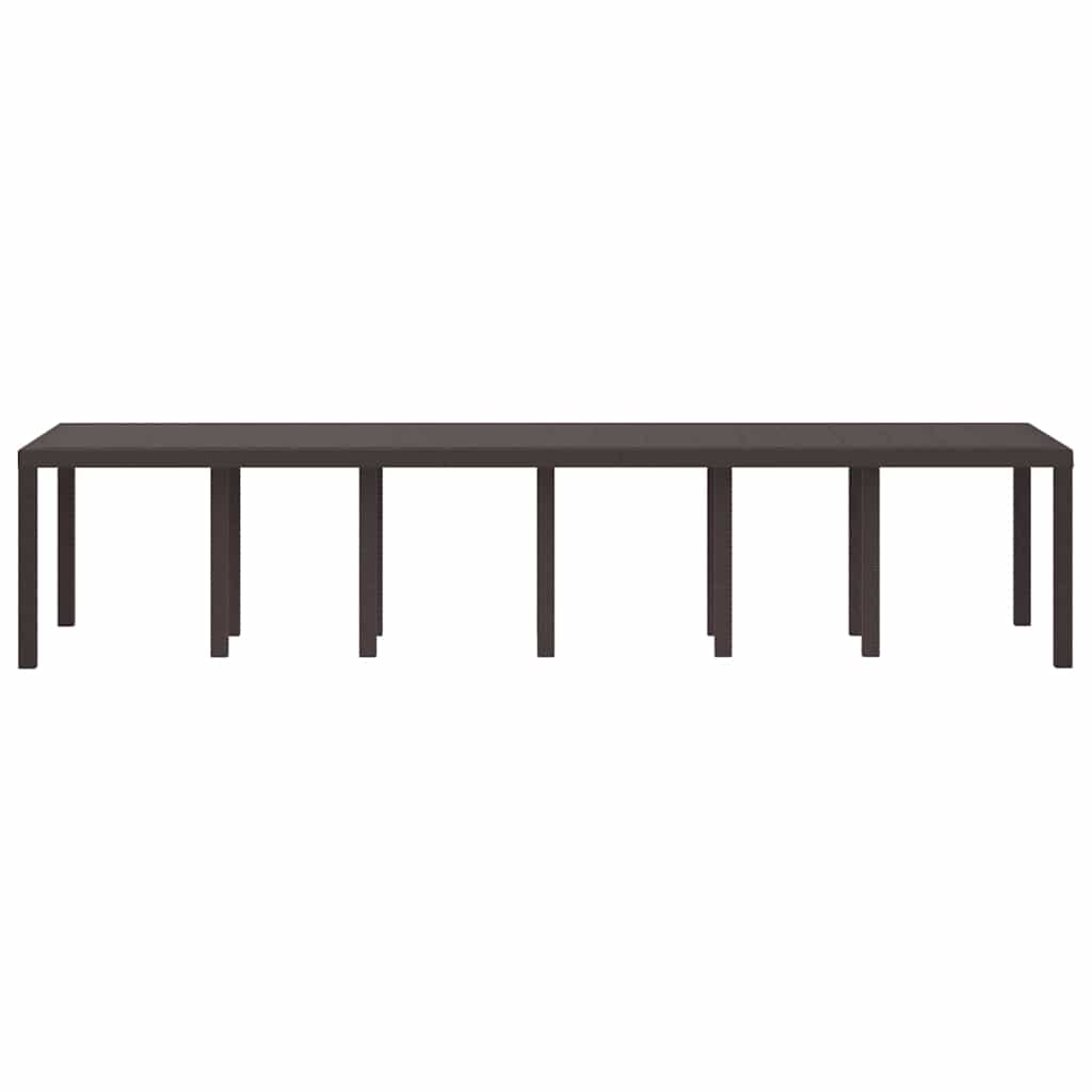 Gartentisch Braun 350 x 100 x 73 cm Poly-Rattan