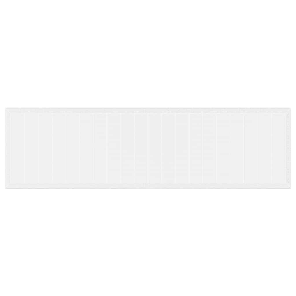 Gartentisch Weiß 350 x 100 x 73 cm Poly-Rattan