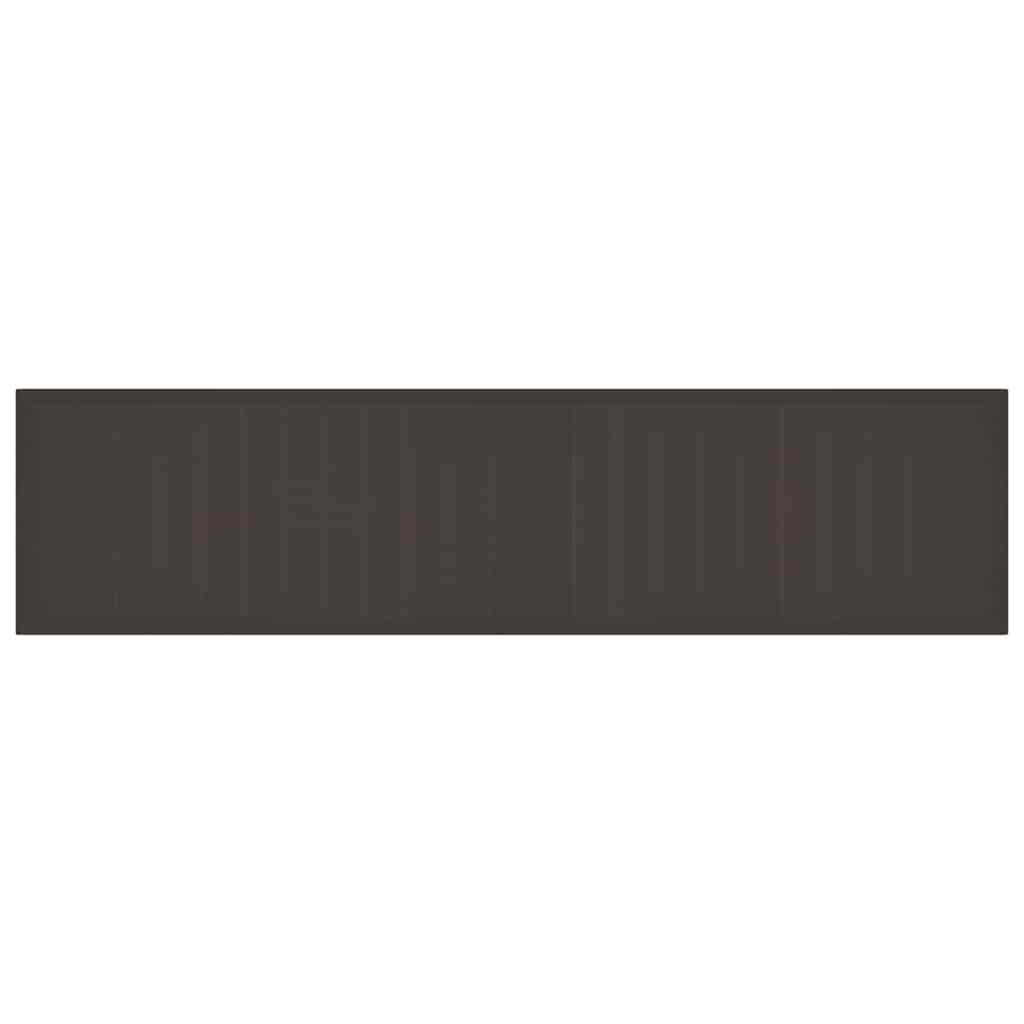 Garten-Esstisch Braun 400 x 100 x 73 cm Poly-Rattan