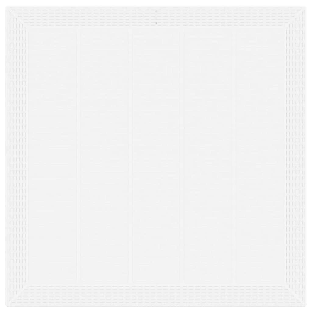 Garten Essgruppe 5 pcs Weiß Polt Rattan