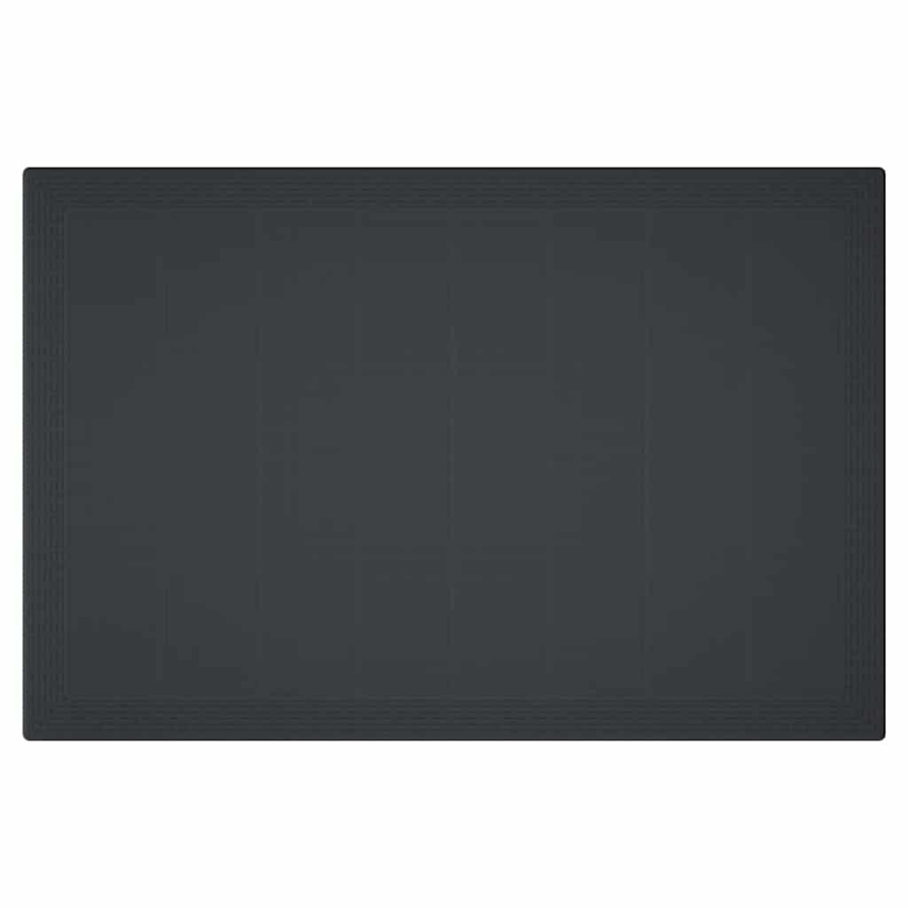 Garten Essgruppe 7 pcs Anthrazit Polt Rattan