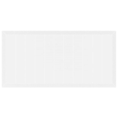 Garten Essgruppe 9 pcs Weiß Polt Rattan