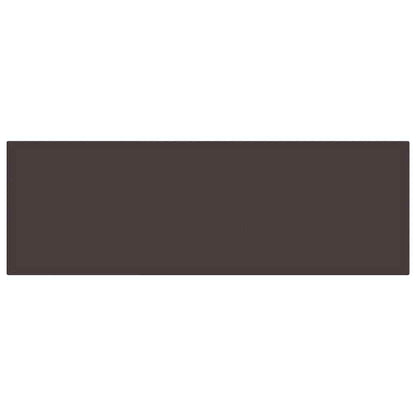 Garten Essgruppe 13 pcs Braun und Hellgrau Rattan und Kissen