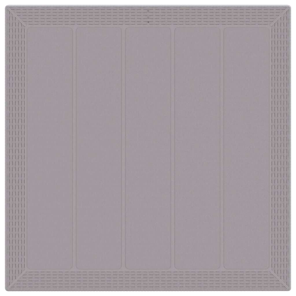 Garten Essgruppe 3 pcs Hellgrau Polt Rattan