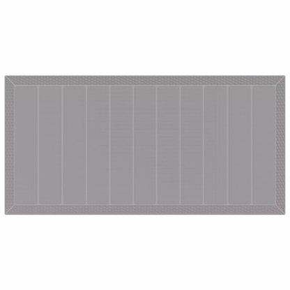 Garten Essgruppe 7 pcs Hellgrau Polt Rattan