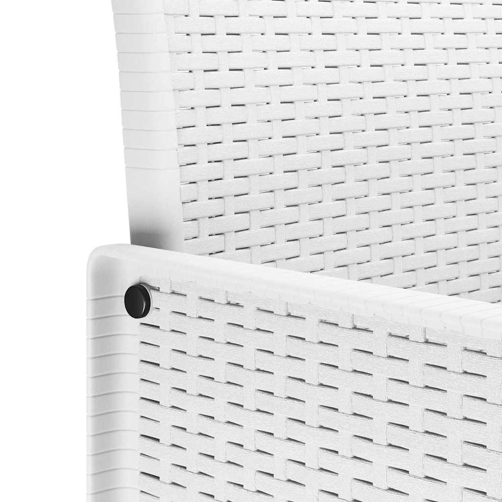 Garten Essgruppe 9 pcs Hellgrau Polt Rattan