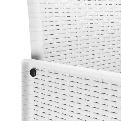 Garten Essgruppe 9 pcs Hellgrau Polt Rattan