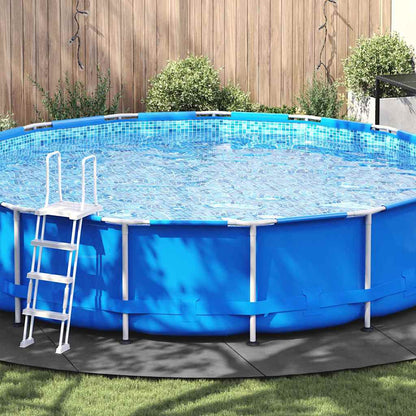 Bodenfolie für Pools Hellgrau Ø 610 cm Polyester Geotextil
